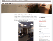 Tablet Screenshot of jkryansalon.com